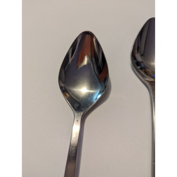 VTG CARLYLE Hong Kong stainless cameo pattern lot 5 teaspoons replacement - Picture 3 of 11